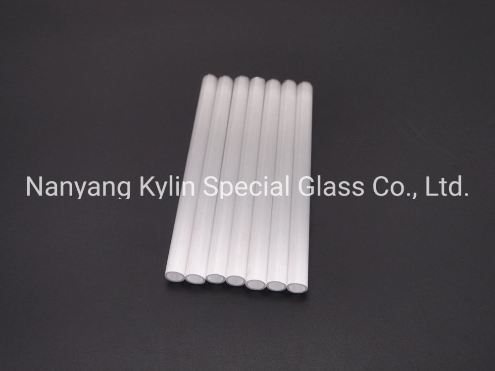 Large Diameter Fused Silica Quartz Glass Tube Milky White Opaque Quartz Tube