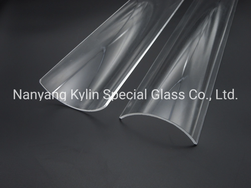 Borosilicate Glass Panel Arc Quartz Glass Plate with Edge Plished