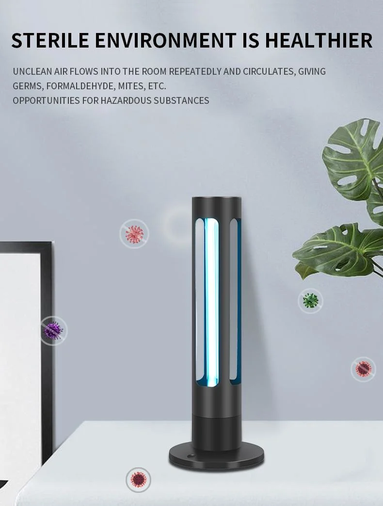 Newest Hot Sale ABS Home Hotel Office School Indoor Sterilization Lighting Motion Sensor Germicidal UV Lamp