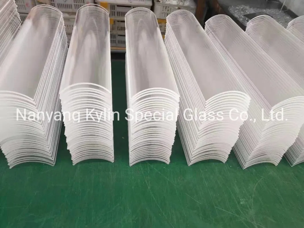 Borosilicate Glass Panel Arc Quartz Glass Plate with Edge Plished