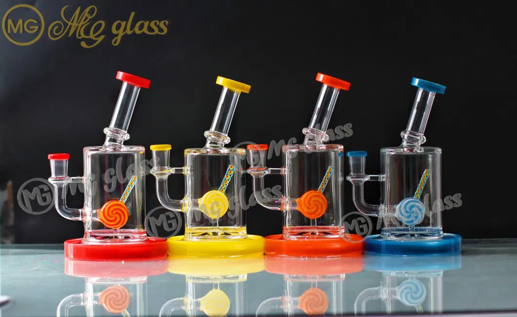 Customized Logo Glass Water Pipe Ash Catcher Oil Burner Smoking Accessories