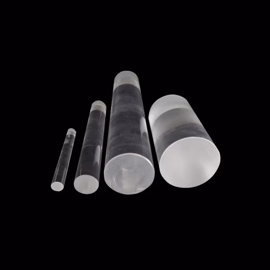 Custom Transparent Light/Flow Quartz Glass Rod High Temperature Resistance High Light Transmittance