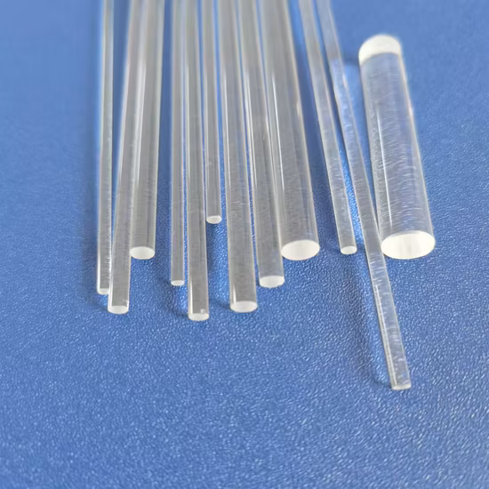 Clear Quartz Glass Rod Clear Quartz Rod for Solar or Semiconductor