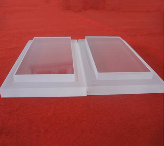 Customized Corrosion Resistance Clear Polishing Step Quartz Glass Plate