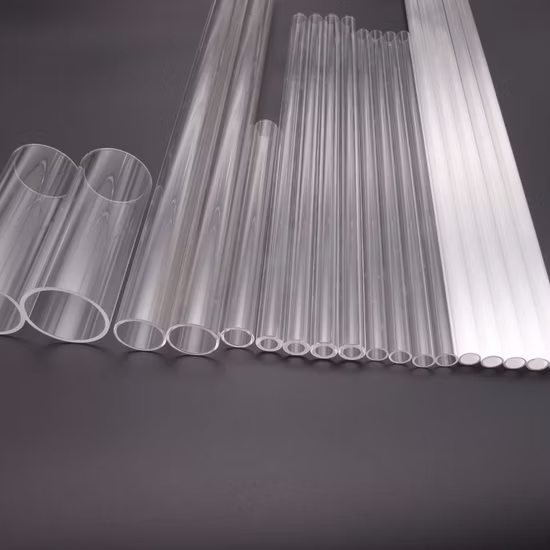Large Diameter Fused Silica Quartz Glass Tube Milky White Opaque Quartz Tube
