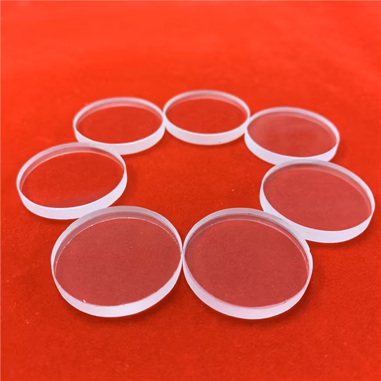 Optical Circular Silica Quartz Glass Plate